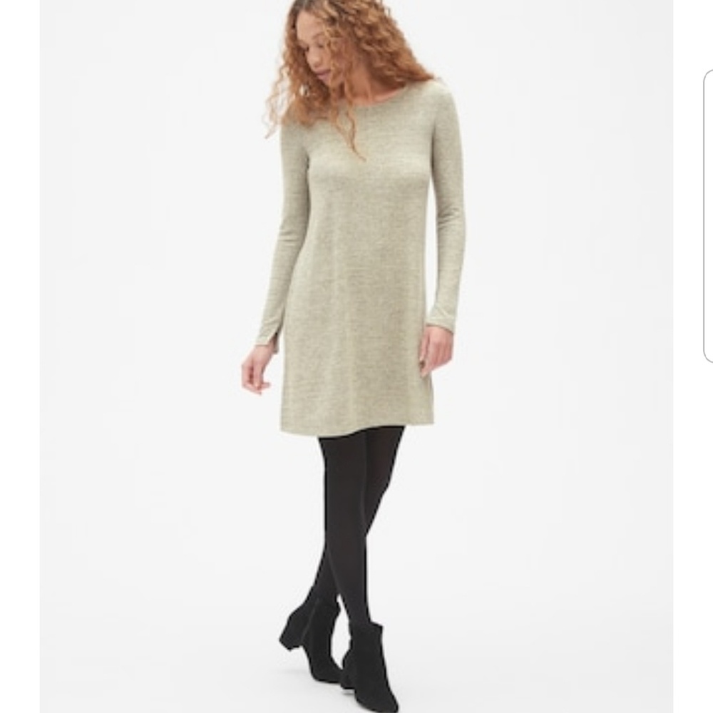 EUC GAP Metallic Softspun Dress